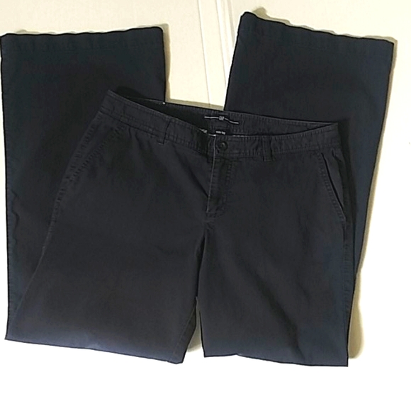 Gap Navy Wide Leg Trouser Pant - Picture 4 of 6